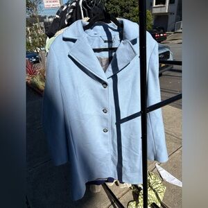 Women's Calvin Klein Light Blue Coat